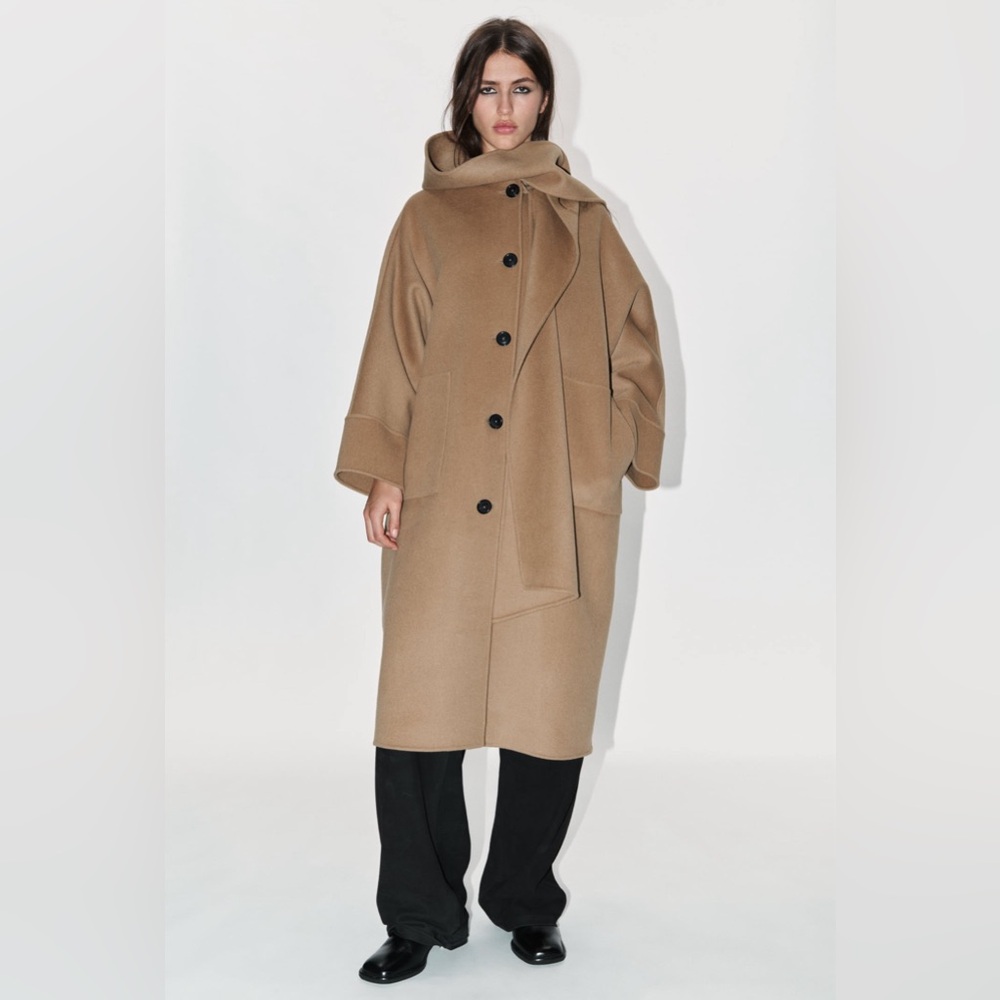 ZARA COAT DOUBLE SIDED WOOL ZW COLLECTION - Picture 3 of 7